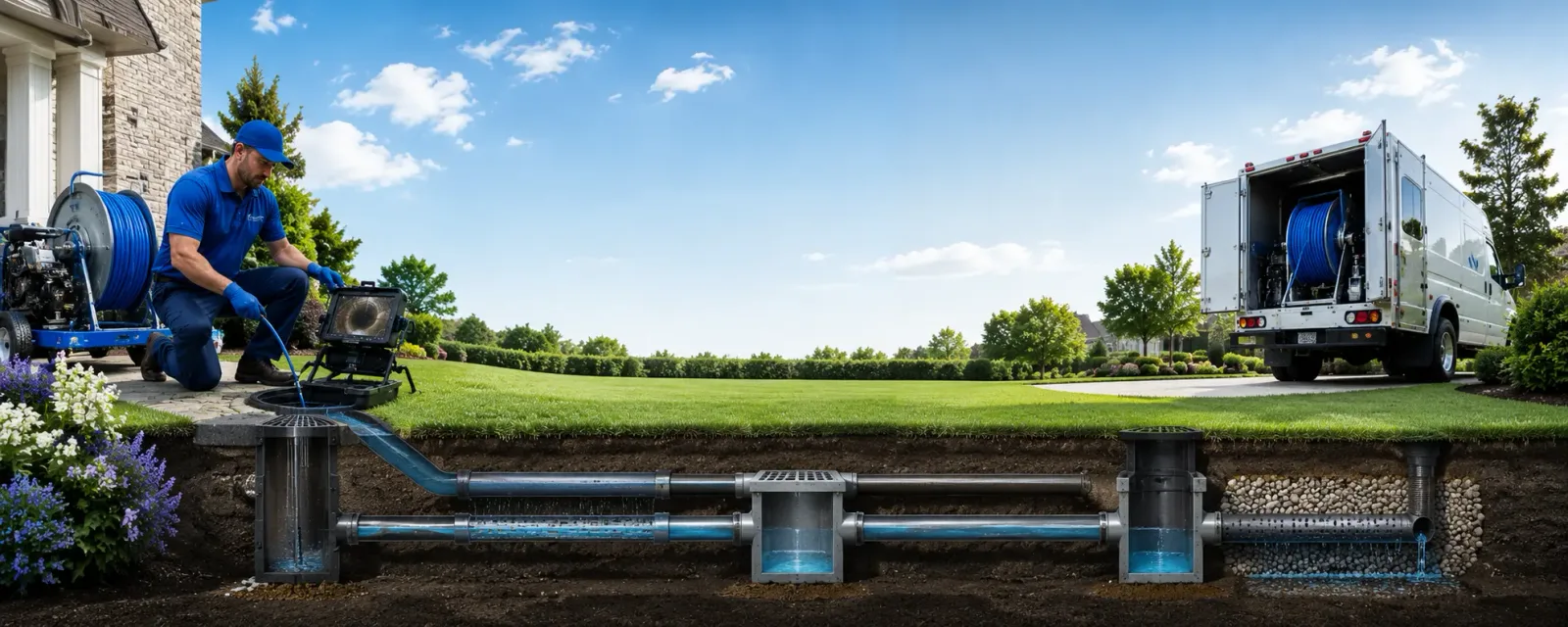 Outdoor drain cleaning information for Racine, OH